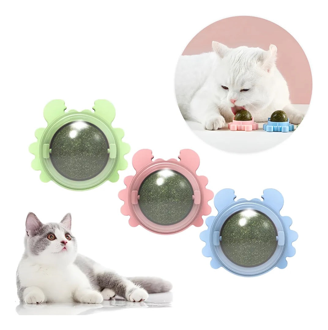 Kit x3 Juguete para gatos Catnip autoadhesivo